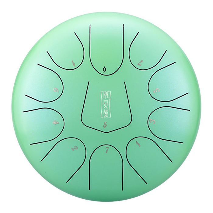 HLURU TS11-10 GREEN - 11 Notalı 10" Yeşil Tongue Drum